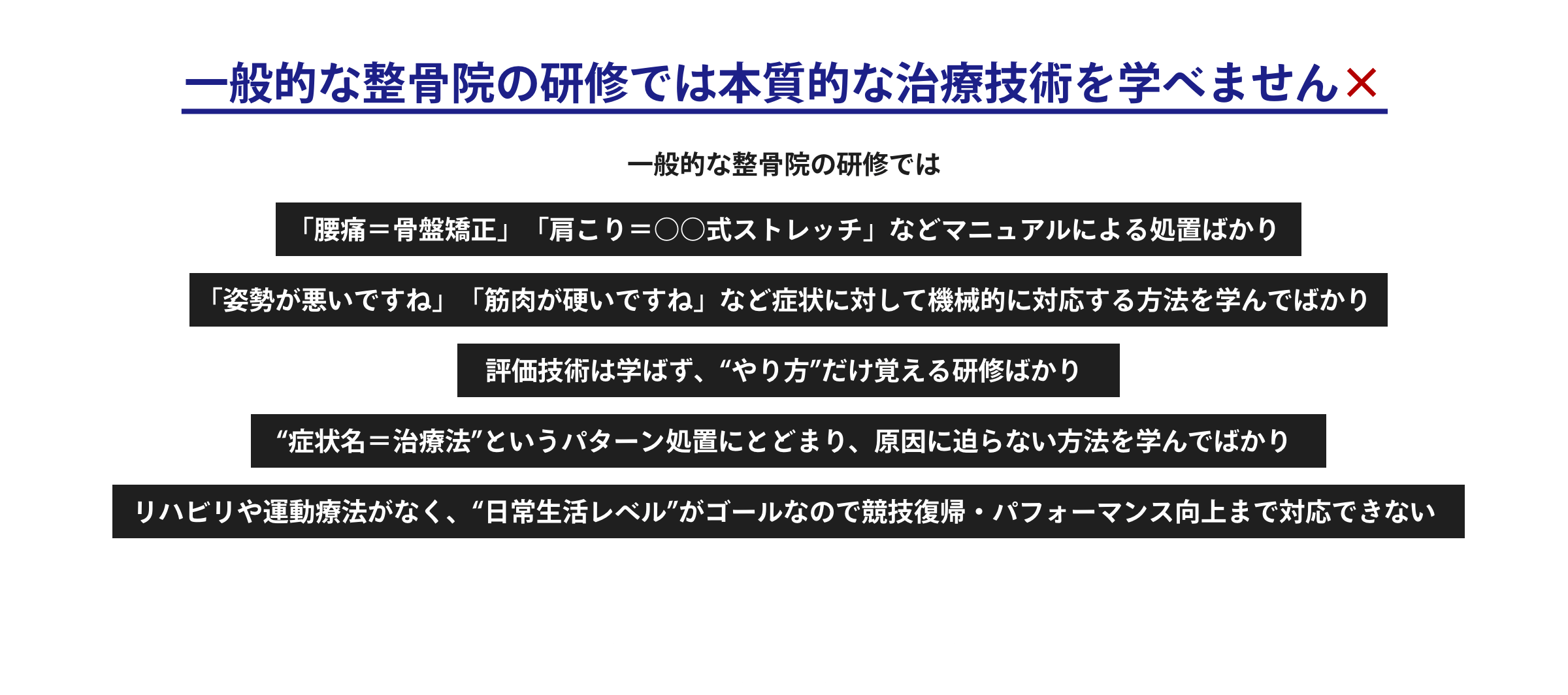 「なぜ痛むのか？」を徹底的に追究 原因分析の力が身につく